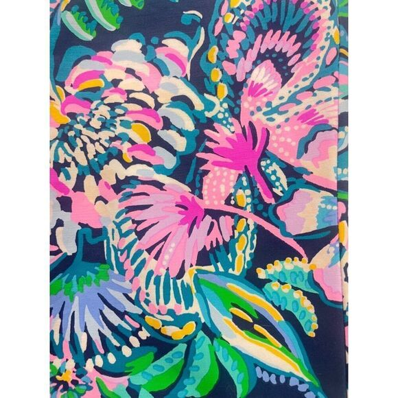 Lilly Pulitzer Pants Kelly High Tide Navy She’s Got Sol Floral size 00 - Picture 8 of 8